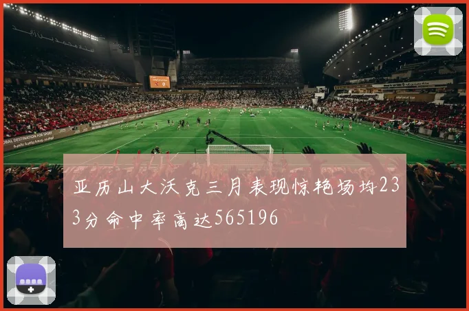 亚历山大沃克三月表现惊艳场均233分命中率高达565196